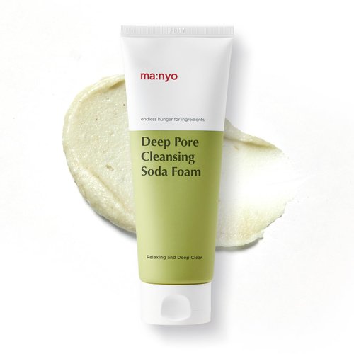 ma:nyo Deep Pore Cleansing Soda Foam Daily Face Wash, Non Irritating, with Vitamin C, Chamomile for Women and Men Korean Skin care 5.0 fl oz (150ml)