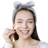 HFZRZFH 4 Pcs Cute and Simple Bow Tie Hair Band Spa Headbands for Girls and Women, Ideal for Face Washing, Skincare, Makeup, and Spa