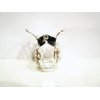 Generic small mini silver metal pink, amber brown or clear crystal hair claw clip (Primary color: Brown)