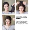 Womens Hair Bun Invisible False Hair Clip Hair Base Bump It Up Volume Fluffy Hair Pad Styling Insert Tool Increased Hair Pad Fluffy Hair Insert Tool Hair Styling Accessories (Dark Brown)