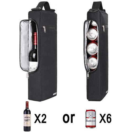 AROUY Golf Cooler Bag/ Accessories for Men and Small Soft Insulated Beer Cooler Holds a 6 Pack of Cans or Two Bottles of Wine, Sports Bags
