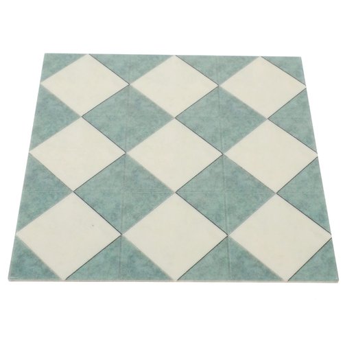 Toyvian Dollhouse Mosaic Floor Tile Miniature Kitchen Bathroom Flooring Wallpaper Mini Floorboard Doll House Assesseries Decorations