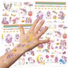 Konsait 4 Sheets Temporary Tattoos for Kids, 98 Styles | Party Favors, Kids Temporary Tattoos, Kids Party Accessories Goodie Bag Fillers Stuffers