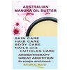 MANUKA OIL BUTTER Australian RAW VIRGIN UNREFINED for Face, Body, Hair. Dry Skin, Cracked Hands with Cocoa Cacao Butter and Manuka Honey Essential Oil 16 Fl. oz. 480 ml by Botanical Beauty