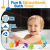 JoySprout Suction Bath Toys, 30pcs Ocean Animal Suction Cup Toys for Toddlers in Eggshell, Mold Free Bath Toys for Kids, Kids Toys Sensory Toys for Pre-School Learning