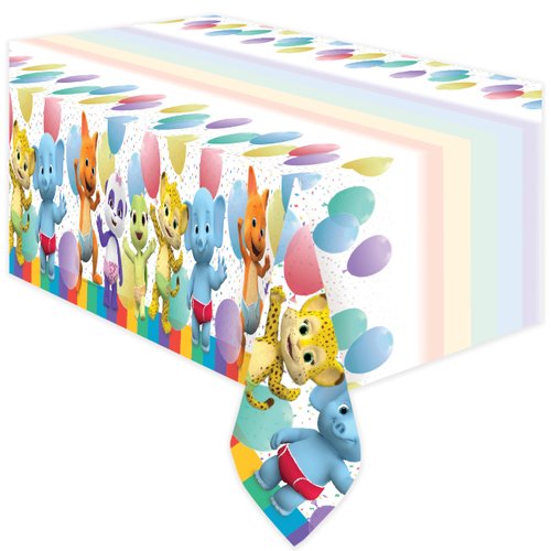 Treasures Gifted Officially Licensed Jim Henson’s Word Party Tablecloth - Pack of 3 Word Party Table Cloth 54in x 108in - Word Party Birthday Party Supplies - Word Party Table Cover for Parties