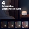 Sleepbox Sound White Noise Machine with 25 Soothing Sounds and 10 Colors Warm Night Light 4 Brightness Levels 32 Volume Levels 5 Timer and Memory Function for Baby Kids Adults Seniors Sleeping (White)