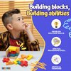 Zen Fun 3D Wooden Brain Teaser Puzzles for Kids - 20 and 40 pcs, L and T Shape Wooden Puzzle Cube, Desk Puzzle for Office Adult, 3D Block Puzzle Cubes, Wood Block Puzzle