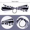 MTLEE Soccer Hair Ties, 10 Pieces - Hair Scrunchies with Ribbon, Ponytail Holders for Girls Women Players, Football Pattern, Elastic Design - Ideal Football Birthday Party Supplies