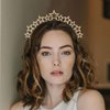Fashey Star Halo Crown Headband Rhinestone Star Crown Headbands Goddess Halo Crown Costume Party Boho Bridal Wedding Headpiece for Women and Girls (Type B)