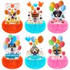 Skylety 6 Pieces Dog Themed Party Decorations Dog Honeycomb Centerpieces 3D Dog Birthday Decoration Centerpieces Birthday Theme Party Paper Centerpiece for Dog Theme Party 3D Table Decorations