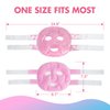 LotFancy Face Ice Pack, Reusable Ice Face Mask, Gel Bead Cold Face Eye Mask, Hot Cold Compress for Puffiness, Facial Routine, Post-Surgical Recovery, Headache, Skin Care, Post Laser Care