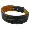 Real Leather Tapered Dog Collar 1.75" Wide, Fits 15"-19" Neck, Medium