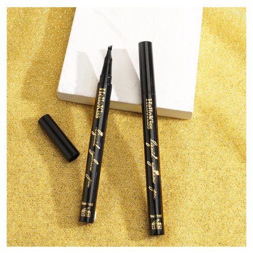 Eyebrow Pencil Eyebrow Microblading Pen - Eyebrow Pen Micro 4 Point Brow Pen Lift & Snatch Eyebrow Eye Makeup Long-Lasting Waterproof & Smudge-proof Natural Eyebrow Hair(Brown)