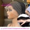 MSGEM Full Frontal Wigs Human Hair 13x4 HD Body Wave Lace Front Wigs Human Hair for Black Women 12A Brazilian Wigs 180 Density Pre Plucked Bleached Knots Lace Front Wig Natural Color 20 Inch
