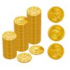 Vonokee 120 Pieces Plastic Pirate Coins,Fake Gold Coin for Halloween,St. Patrick's Day,Treasure Hunts,Party Favors
