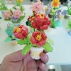 ALITTDRE Flowers Building Blocks Sets, Office Home Decor Bonsai, Micro Flower Toys Building Set, Gifts for Mothers, Valentines, Birthdays, Adult & Kid (Peony)