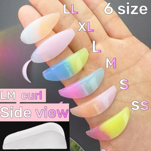 ICONSIAM Lash Lift Shields LM Curl Eyelash Lifting Shield Natural Curl Lami Lamination Roller Soft Silicone Perm Rod Gel Lash Perming Pad Set For Lash Lift and Tint Lash Glue Free On Eyelid