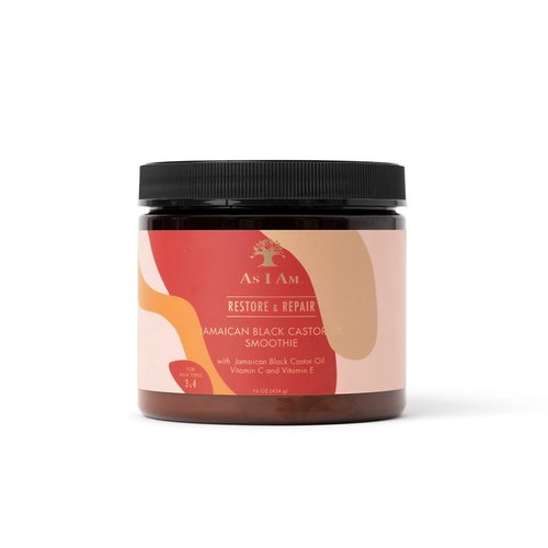 As I Am Jamaican Black Castor Oil Smoothie 16 oz - with Ceramide, Vitamin C &amp; E - Enhanced Curl D...