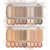 CAHIUYOA 2PCS Naked Matte Eyeshadow Palette Neutral Nude Smoky Eyeshadow Makeup Palette Natural Pigment Eye Shadow Palette Professional Eye Makeup Kit - 03&04
