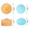 MEIEST 4 PCS Colorful Dumpling Stress Balls Fidget Sensory Toy,Squeeze Dough Ball Stress Relief Hand Toy,Bun with Food Steamer Stretchy Desk Toys