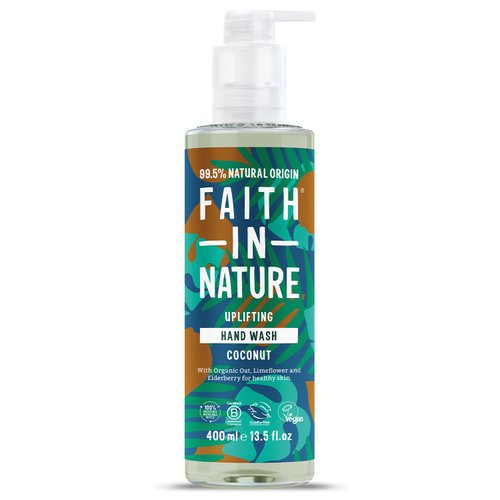 Faith In Nature Natural Coconut Hand Wash, Hydrating, Vegan and Cruelty Free, No SLS or Parabens, 400 ml