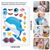 42 Sheets Make Your Own Ocean&Safari Animals Stickers Make A Face Stickers for Kids Toddlers with 14 Designs DIY Craft Stickers Kids Party Favor Supplies Crafts