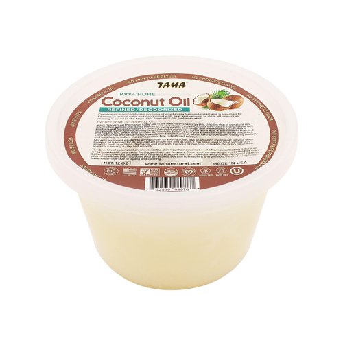 Taha Natural Coconut Oil, Refined, All-in-One Nourishment for Hair &amp; Body, Protecting &amp; Moisturiz...