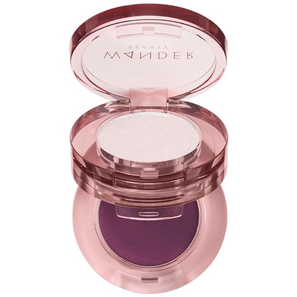 Wander Beauty Double Date Eye Shadow Duo - Wink/BAE (Holographic Purple Pearl + Plum Amethyst) - Cream High Pigment Eye Shadow Palette - Satin Shimmer Eyeshadow - Eye Makeup With Vitamin E - 0.07 oz