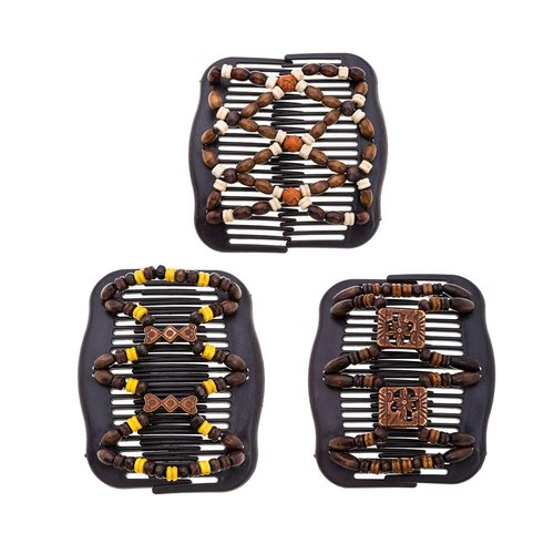 LOVEF Thick Hair Clip Combs - Bun Maker Hair Accessories for Girls and Women - Easy Updo, Doesn't Slide Out, Holds Long or Short Hair - Waterproof (3PCS)