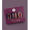 Be Merry Luxury Self-Care Set | Includes Christmas Crush Hand Cream, Merry Berry Organic Lip Balm, Sugar Cookie Organic Lip Balm, & Hello Holiday Hand Cream