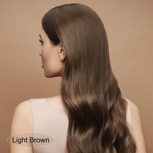 Hair Dye Shampoo, Semi-permanent Hair Color, Gray Hair Coverage Dye Shampoo, Hair Color Shampoo for All Hair Types, Easy to Use, Suitable for Home and Salon (Light Brown)