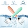 6 Pieces Toddler Forks Baby Forks Kids Forks with Round Handle, Stainless Steel Toddler Utensils Baby Silverware Metal Cutlery Set BPA Free, Dishwasher Safe