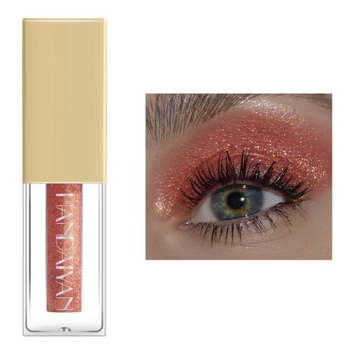 Glitter Liquid Eyeshadow Eyelid Color,Highly Pigmented Liquid Shimmer Eyeshadow Eye Glitter Makeup,Dry Fast Long Lasting Eye Makeup Eye Look,06