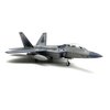 ZEZEFUFU Simulation 1:100 US F22 Raptor Stealth Fighter Model Fighter Attack Plane Military Model with Display Stand