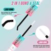 Lash Bond and Seal Eyelash Cluster Glue House of Lash Clusters Mascara Wand Glue 10ml Long Lasting 72 Hours Black Cluster Lash Glue + Lash Seal 2 in 1 Lash Clusters at Home by AMZGlRL(White)