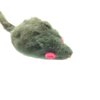 emours 12 Piece Pack Rattle Furry Mice Cat Toy Realistic Fur Mice Toys, Grey