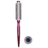PERFEHAIR Small Round Hair Brush for Blow Drying With Soft Nylon Bristles, 1.6 Inch, for Short or Medium Curly Hair-Red
