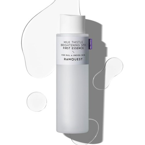 RAWQUEST- Korean Skin Care Essence Toner for Deep Hydration, Radiant Glow, Moisturizing, Soothing & Dermatologist Tested w/82% Milk Thistle, Hyaluronic Acid & Niacinamide, K Beauty 6.76 Fl Oz / 200ml