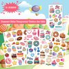 UVUXO Dessert Cake Temporary Tattoos for kids - 118 Styles Sheets Ice Cream and Donuts Tattoos Temporary for Girls Dessert Cake Birthday Party Supplies for Kids