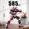 HIGH GODO Wanderer Mech Building Blocks Set for Adults，Dark Robot Model Building Kit with 2 Multiple Weapons, 585 Pcs Creative Collectible Gift for Boys Kids 8-12