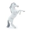 MODEBESO® Realistic Animal Figures Playset,Horse Figurines,Hand Painting Horse Figures,Educational Toy,Cake Toppers Christmas Birthday Gift for Kids Todllers (White Mustang Standing Posture)