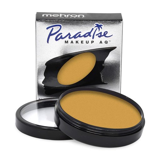 Mehron Makeup Paradise Makeup AQ Pro Size | Perfect for Stage & Screen Performance, Face & Body Painting, Special FX, Beauty, Cosplay, and Halloween | Water Activated Face Paint & Body Paint 1.4 oz (40 g) (Dijon)