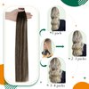 Tape in Hair Extensions Human Hair Ombre Off Black Fading to Honey Blonde Human Hair Tape in Extensions Straight Tape on Remy Hair Extensions Skin Weft Easyouth 14Inch 20Pcs 40g