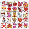 Partywind 40 PCS Valentine's Day Temporary Tattoos, Valentines Day for Kids Classroom, Valentines Party Supplies Favors, Heart Decorations Accessories for Party