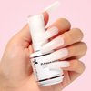 Nicedeco Rubber Base Gel for Nails Milky White Rubber Gel U V Color Base Gel Nail Polish 15ML 003