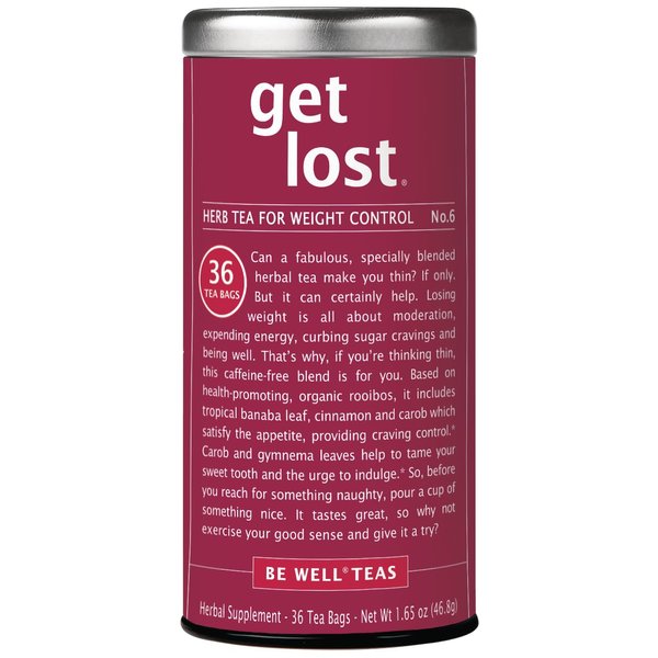 The Republic of Tea - Flavorful Weight Control Herbal Tea | Get Lost Number 6 Weight Control Herb Tea, No Caffeine | 1.65 Ounces, 36 Tea Bags