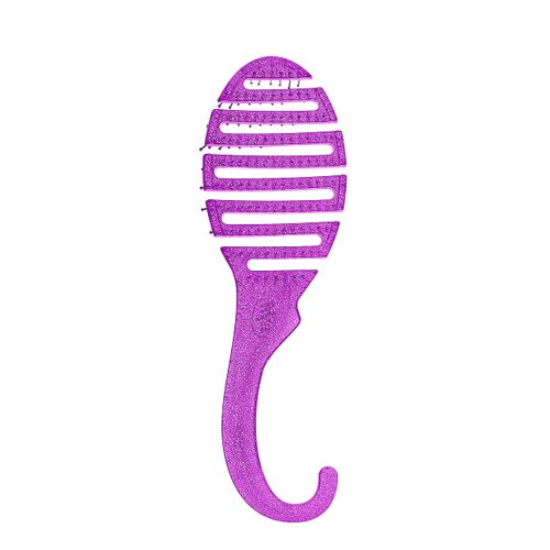 Wet Brush Shower Hair Brush Detangler - Exclusive Ultra-soft IntelliFlex Bristles - Minimizes Pain And Protects Against Split Ends and Breakage - Comb For Women, Men, Wet & Dry Hair - Purple Glitter