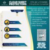 Sheet Protectors for 3 Ring Binder - 50 Premium Clear Plastic Page Protectors for 3 Ring Binder - Sleeves 8.5 x 11 for Paper & Documents