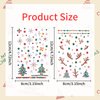 Christmas Face Jewels Sticker Christmas Tree Gemstone Stickers Snowflake Diamond Sticker Reindeer Rheinstone Stickers for Woman Girls Face Eye Art Accessories Children Christmas Party Supplies
